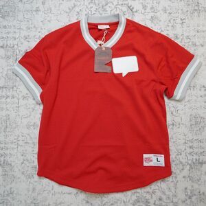 Mitchell & Ness x Nice Kicks Aminé Red Mesh Jersey - Men Large